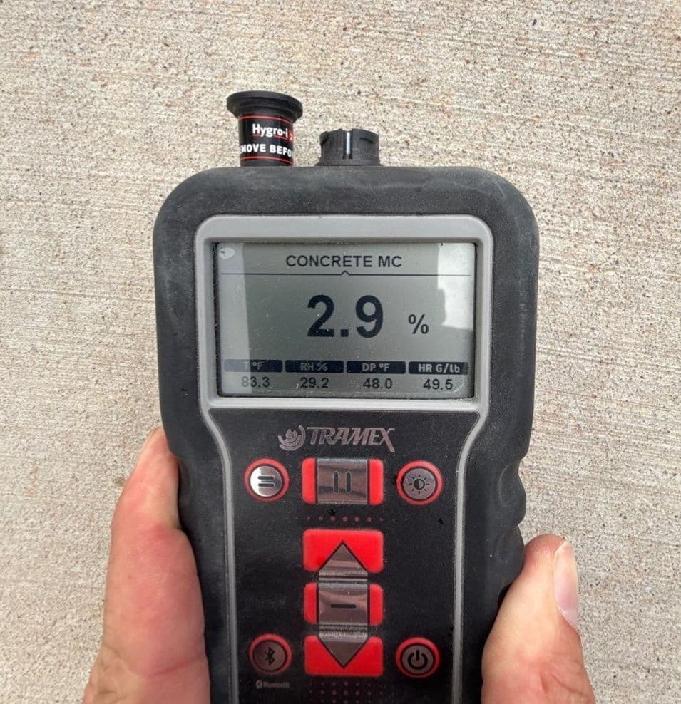 Angela Schultz Coating Moisture Reading